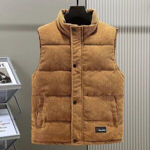 Solid Color Corduroy Cotton Vest Color Ginger